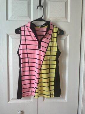Jamie Sadock Angel Collection Tamati Stretch Golf Top size Medium